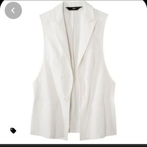 Mossimo Off White Long Vest